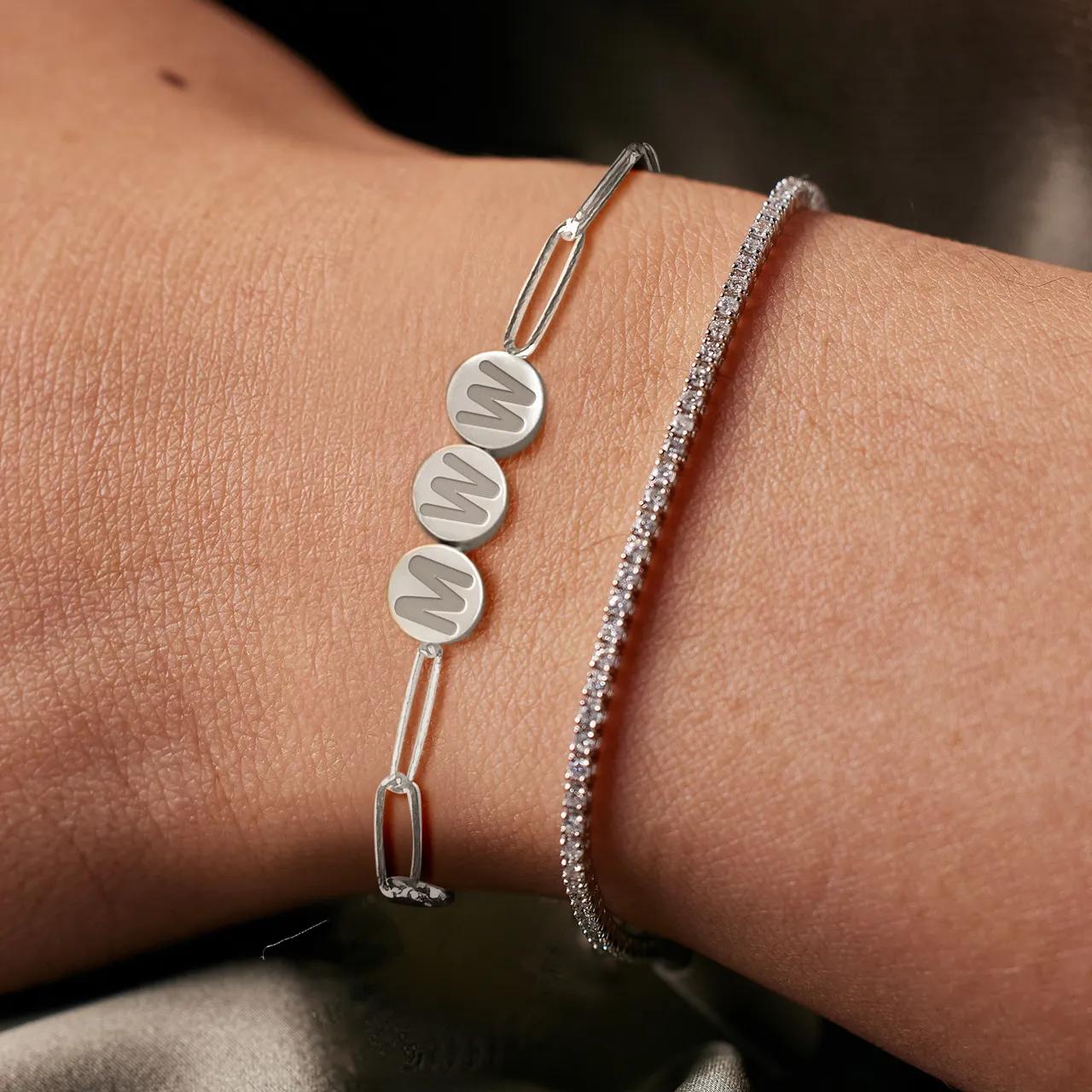 Personalized sterling silver friendship 2025 bracelets