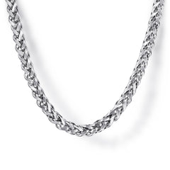 925 Sterling Silver Wheat Chain Necklace, 3.2mm, 22ich thumbnail 1