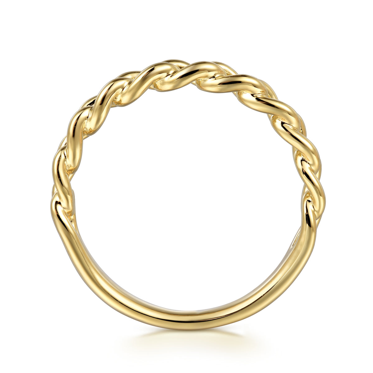 14K Yellow Gold Stackable Ring - View 2