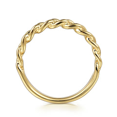 14K Yellow Gold Stackable Ring thumbnail 2