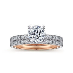 Classic 14K Gold Round Diamond Engagement Ring - 0.43 CTW thumbnail 4