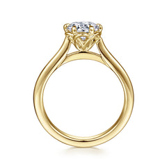 Six-Prong Round Solitaire Diamond Engagement Ring thumbnail 2