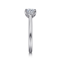14K White Gold Round Diamond Engagement Ring thumbnail 5