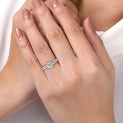 Victorian 14K Gold Round Diamond Engagement Ring - 0.55 CTW thumbnail 6