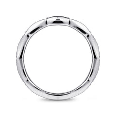 14K White Gold Matching Wedding Band thumbnail 2
