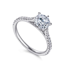 Classic 14K Gold Round Diamond Engagement Ring - 0.25 CTW thumbnail 2