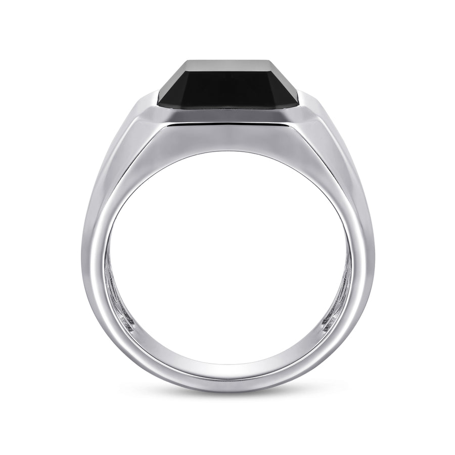 925 Sterling Silver Onyx Signet Ring