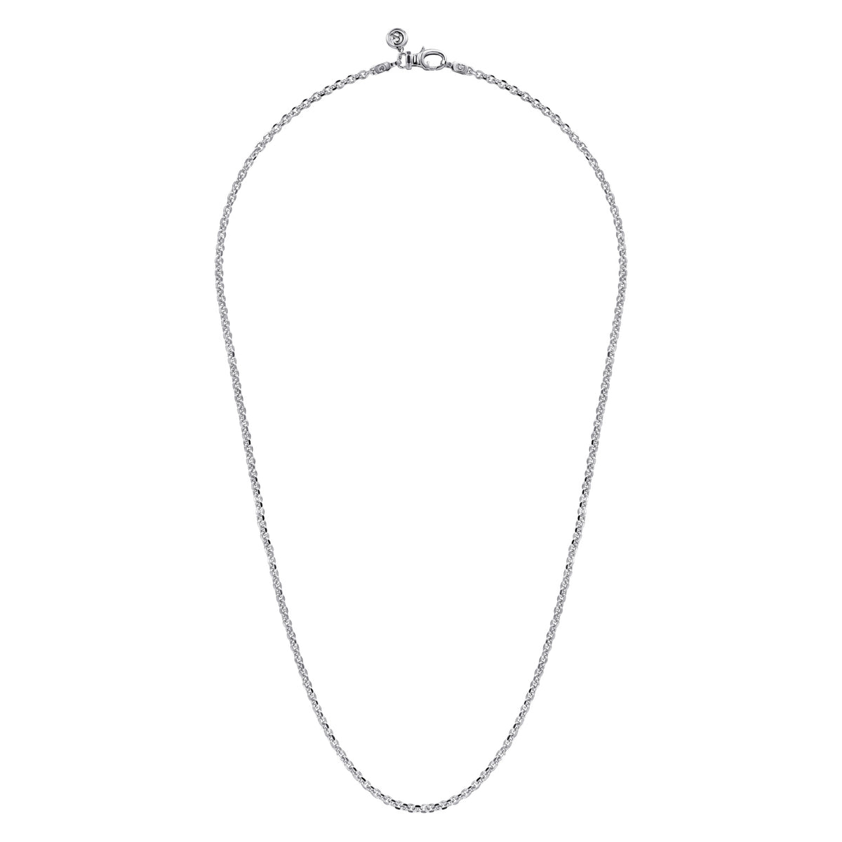 925 Sterling Silver Link Chain Necklace, 2.85mm, 22 inch - View 1