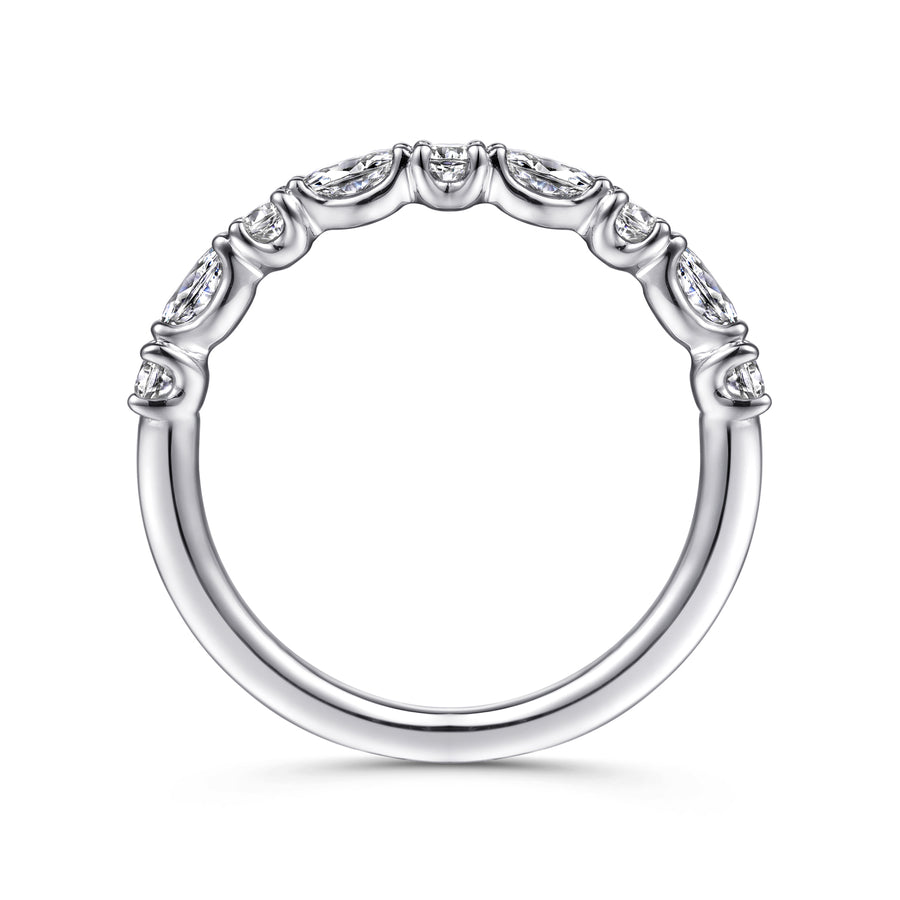 14K White Gold Diamond Matching Wedding Band