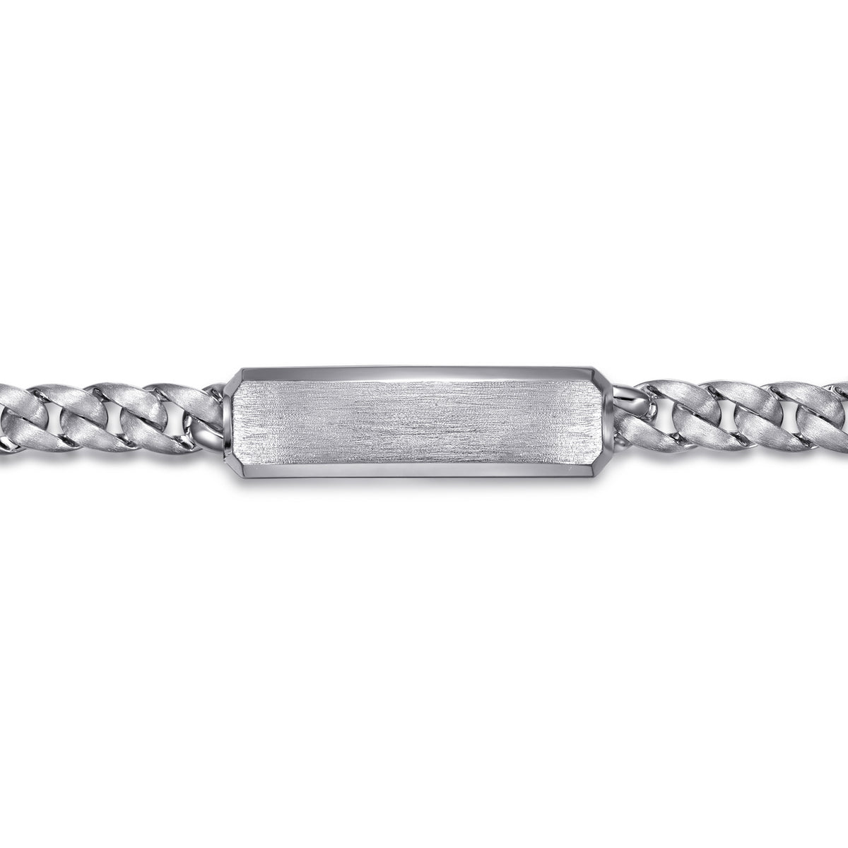 10mm 925 Sterling Silver Men's Solid Cuban Link Chain Bracelet - View 2