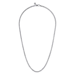 925 Sterling Silver Wheat Chain Necklace, 3.2mm, 22ich thumbnail 2