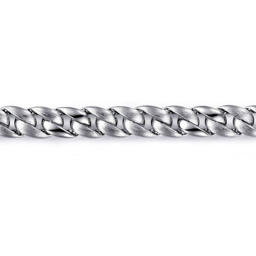 Bracelet chaîne à maillons en argent sterling 925, 8 mm