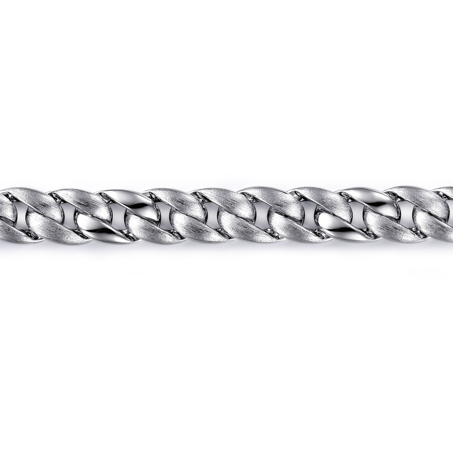 925 Sterling Silver Link Chain Bracelet, 8mm