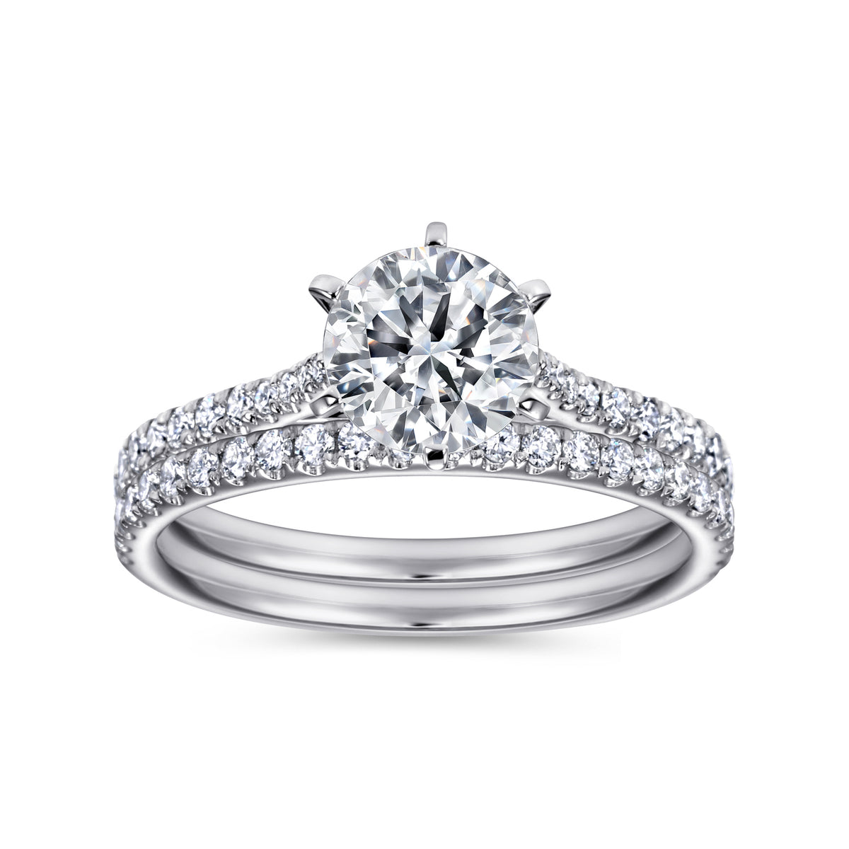 Classic 14K Gold Round Diamond Engagement Ring - 0.25 CTW - View 3