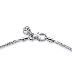 925 Sterling Silver Wheat Chain Necklace,1.9mm, 22 inch thumbnail 2