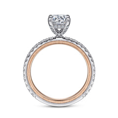 Classic 14K Gold Round Diamond Engagement Ring - 0.43 CTW thumbnail 2