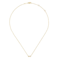 Pendant Necklace Infinity 14K Yellow Gold thumbnail 2