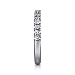 14K White Gold Diamond Matching Wedding Band thumbnail 5