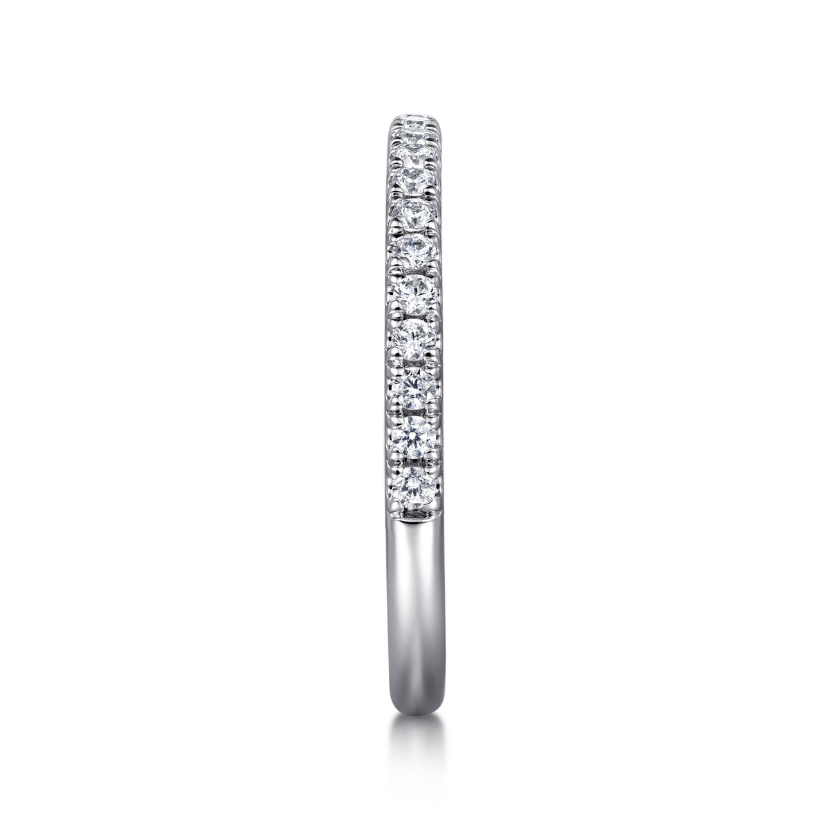 14K Rose Gold Diamond Matching Wedding Band - View 5