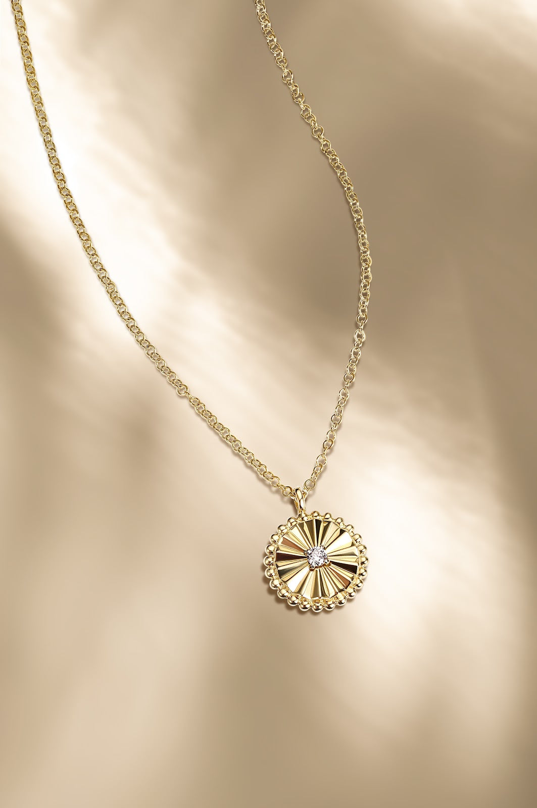 14K White & Yellow Gold Diamond Pendant Necklace - View 5