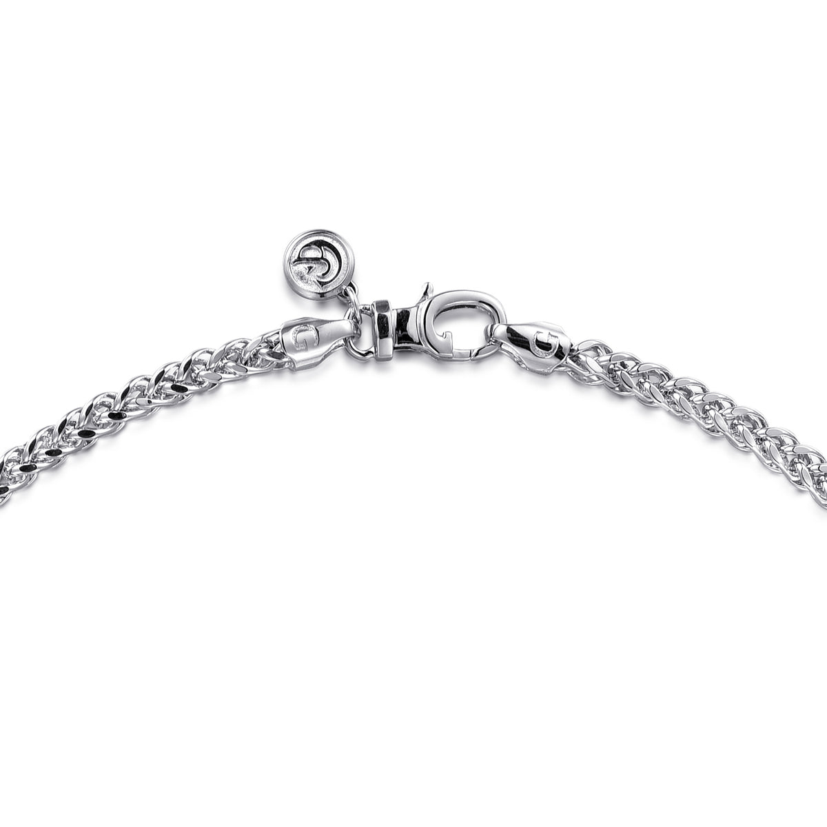 925 Sterling Silver Wheat Chain Necklace, 3.2mm, 22ich - View 3
