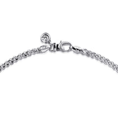 925 Sterling Silver Wheat Chain Necklace, 3.2mm, 22ich thumbnail 3