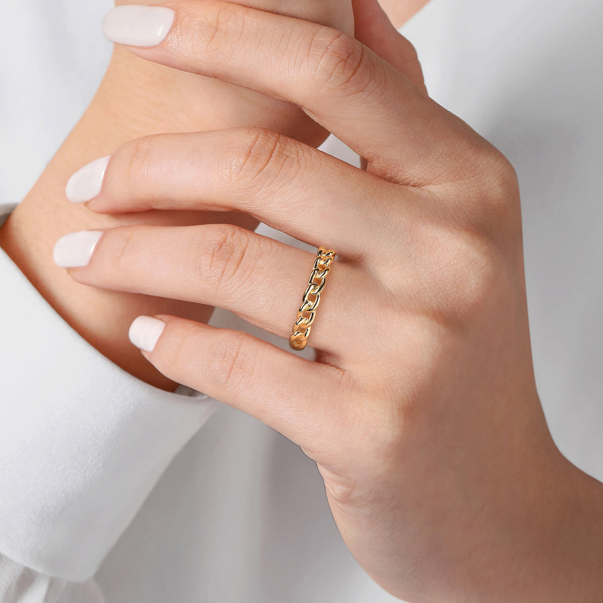 14K Yellow Gold Stackable Ring - View 5