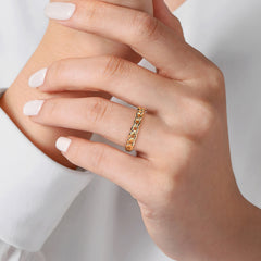 14K Yellow Gold Stackable Ring thumbnail 5