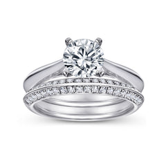 Slim-Band Round Solitaire Diamond Engagement Ring thumbnail 2