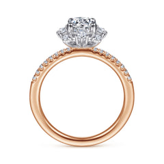 Starlight Round Halo Diamond Engagement Ring thumbnail 2
