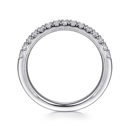 14K White Gold Diamond Matching Wedding Band