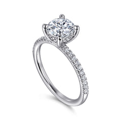 Classic 14K Gold Round Diamond Engagement Ring - 0.20 CTW thumbnail 2
