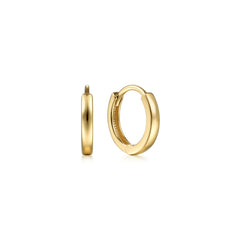 14K Yellow Gold Huggie Earrings thumbnail 1