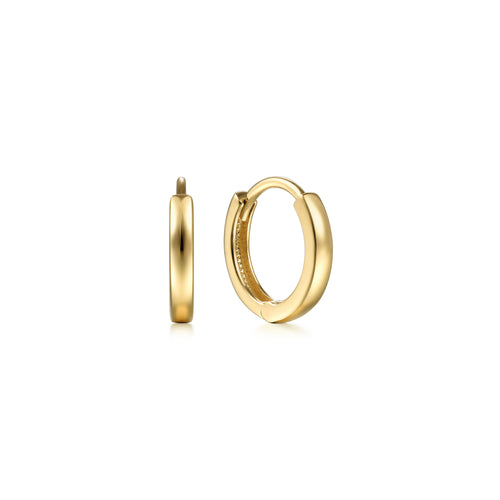 Boucles d'oreilles mini-créoles en or jaune 14 carats