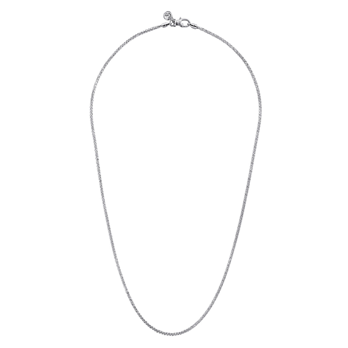 925 Sterling Silver Wheat Chain Necklace,1.9mm, 22 inch - View 1