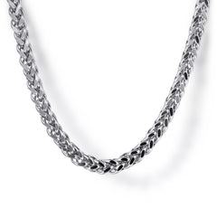 925 Sterling Silver Wheat Chain Necklace, 3.2mm, 22ich thumbnail 4