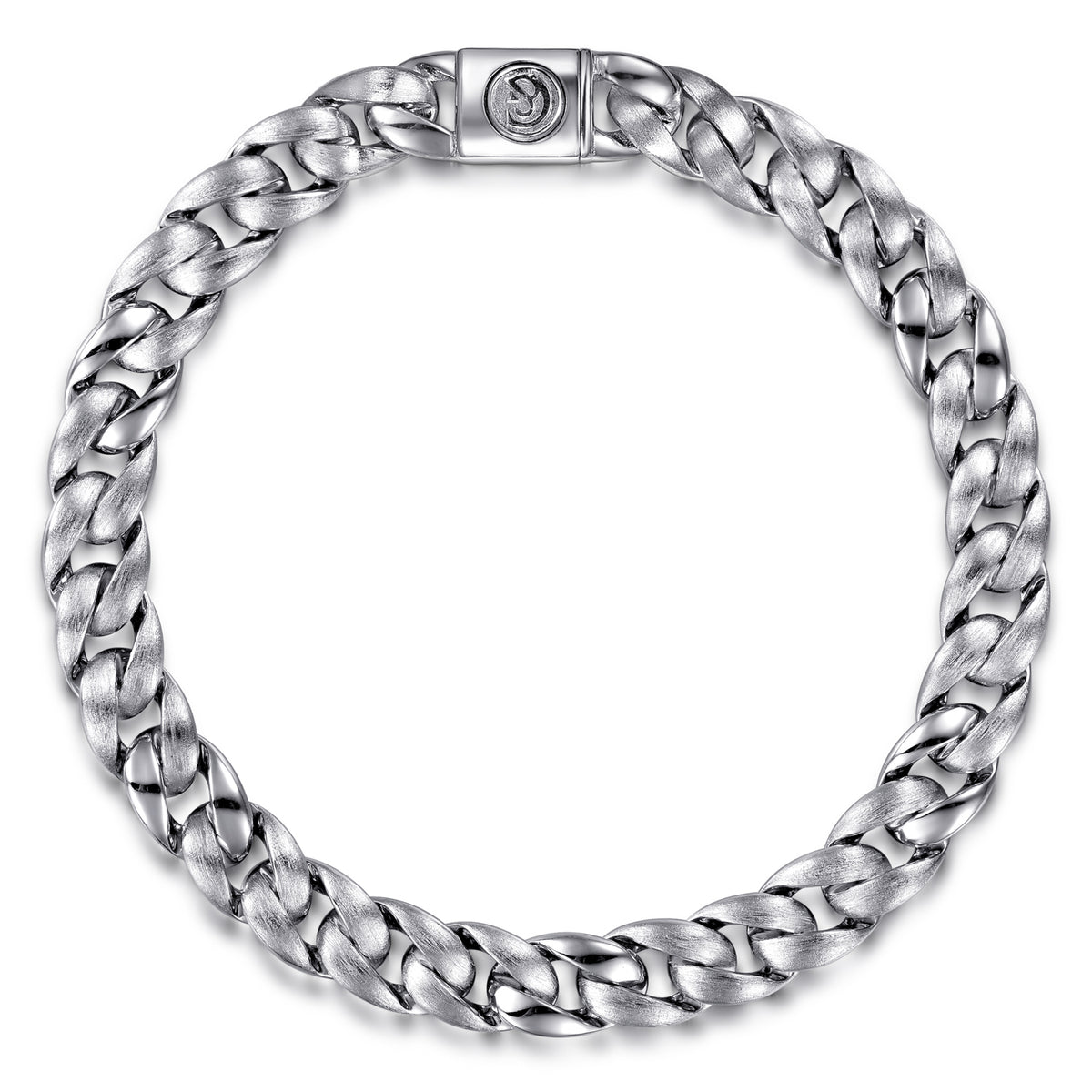 925 Sterling Silver Link Chain Bracelet, 8mm - View 1