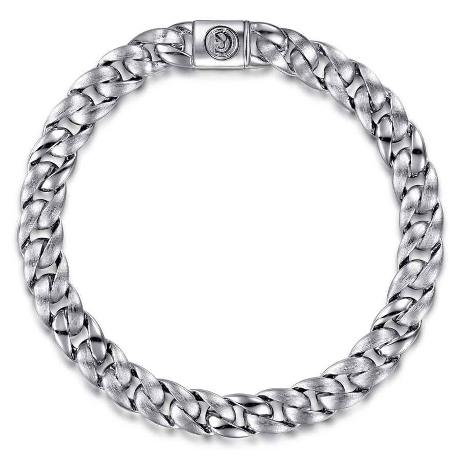925 Sterling Silver Link Chain Bracelet, 8mm