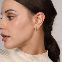 Classic Hoop Earrings 14K Yellow Gold thumbnail 2