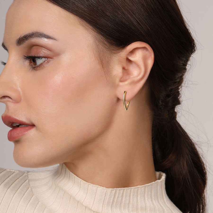 Classic Hoop Earrings 14K Yellow Gold