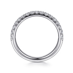 14K White Gold Diamond Matching Wedding Band thumbnail 2