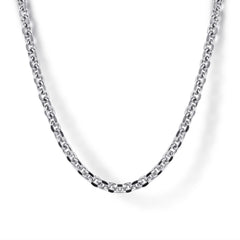925 Sterling Silver Link Chain Necklace, 2.85mm, 22 inch thumbnail 3