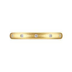 14K Yellow Gold Diamond Stackable Ring, 0.04ct thumbnail 6