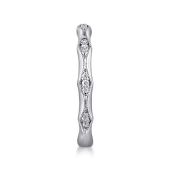 14K White Gold Matching Wedding Band thumbnail 6
