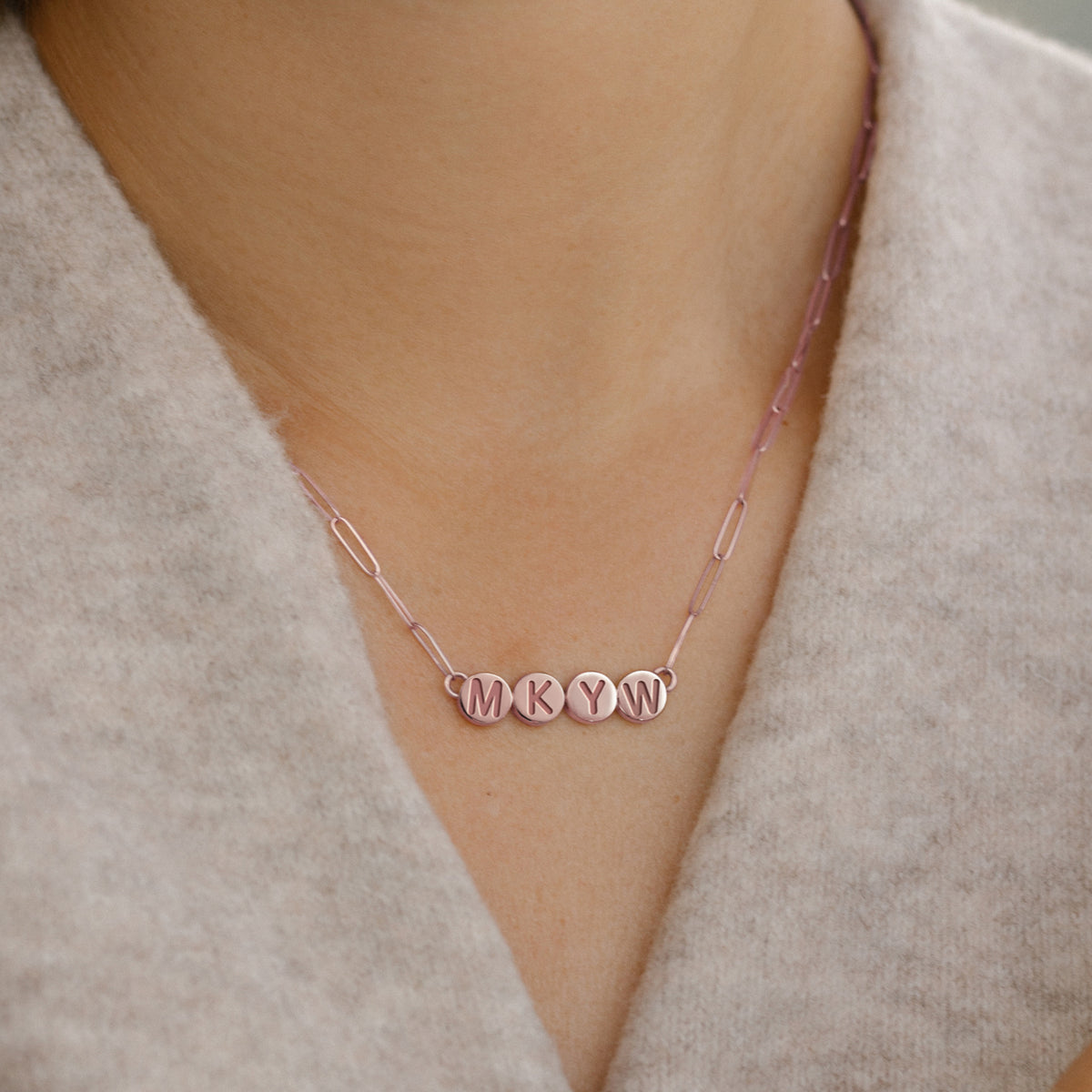 Custom Initial Necklace - View 15