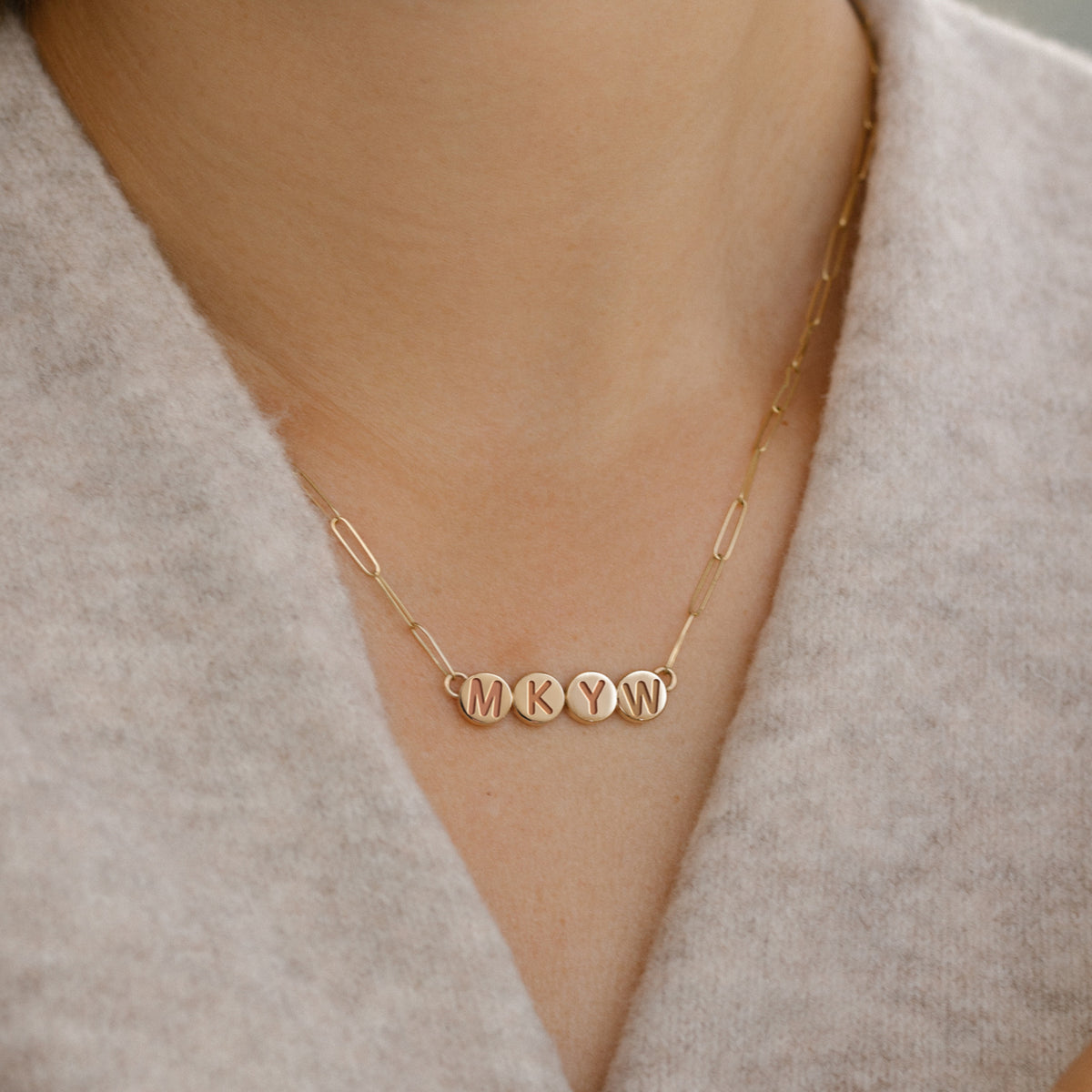 Custom Initial Necklace - View 1