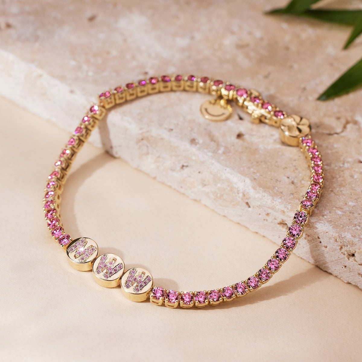 Custom Pink Sapphire TNT Bracelet - View 2