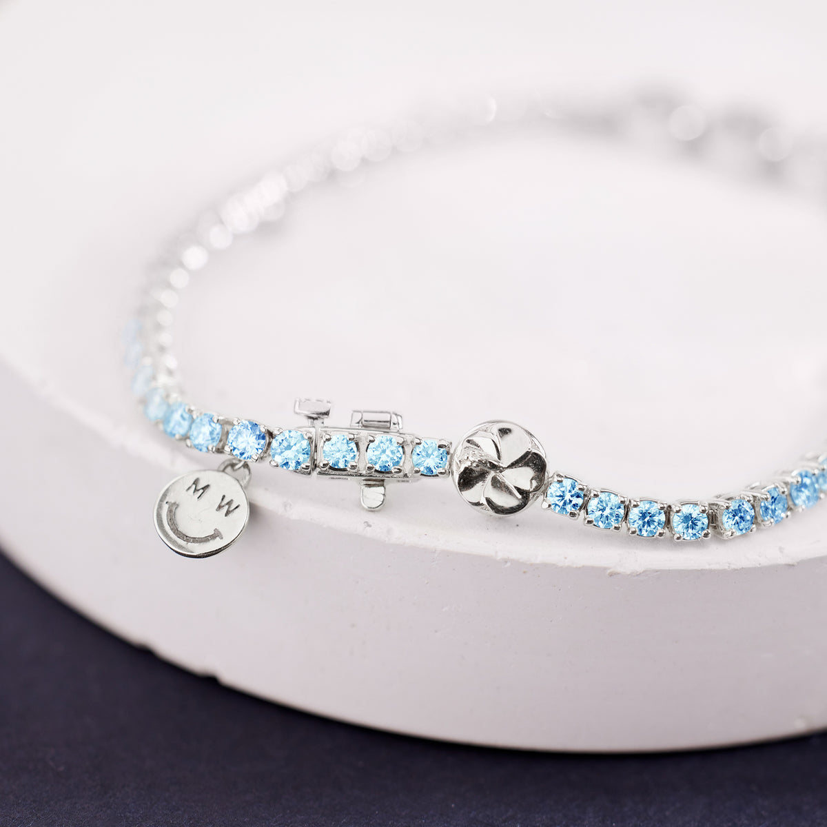 Custom Blue Topaz TNT Bracelet - View 24