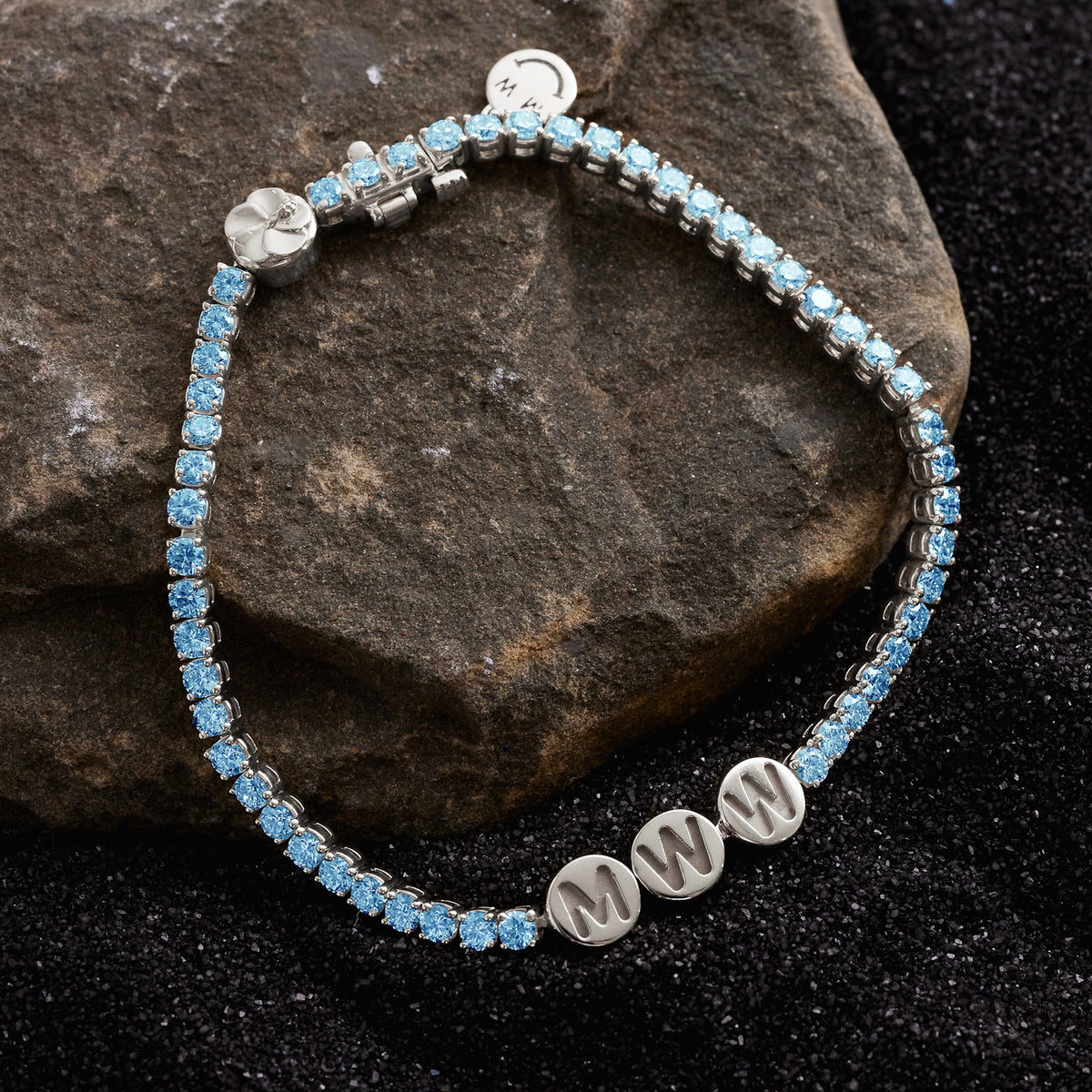 Custom Blue Topaz TNT Bracelet - View 10