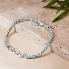 Custom Blue Topaz TNT Bracelet thumbnail 11